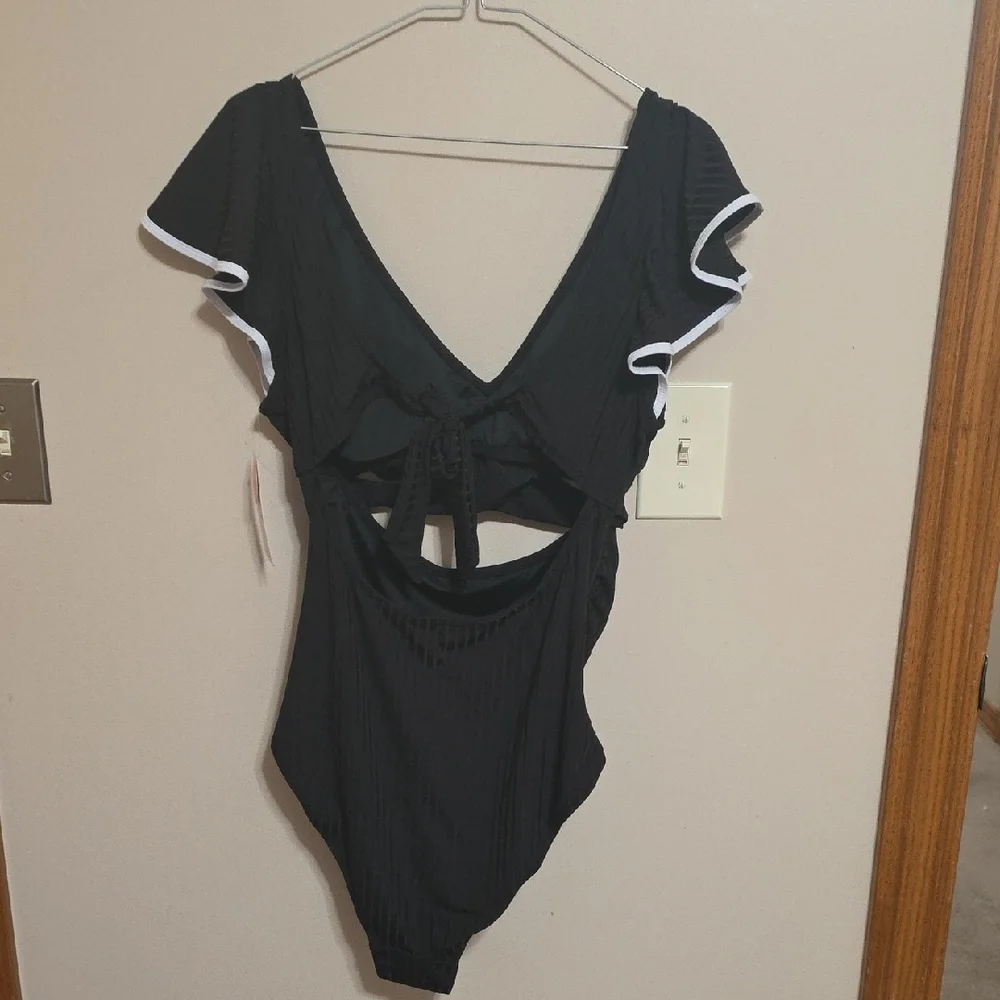 Chic Black Women's One-Piece Swimsuit
